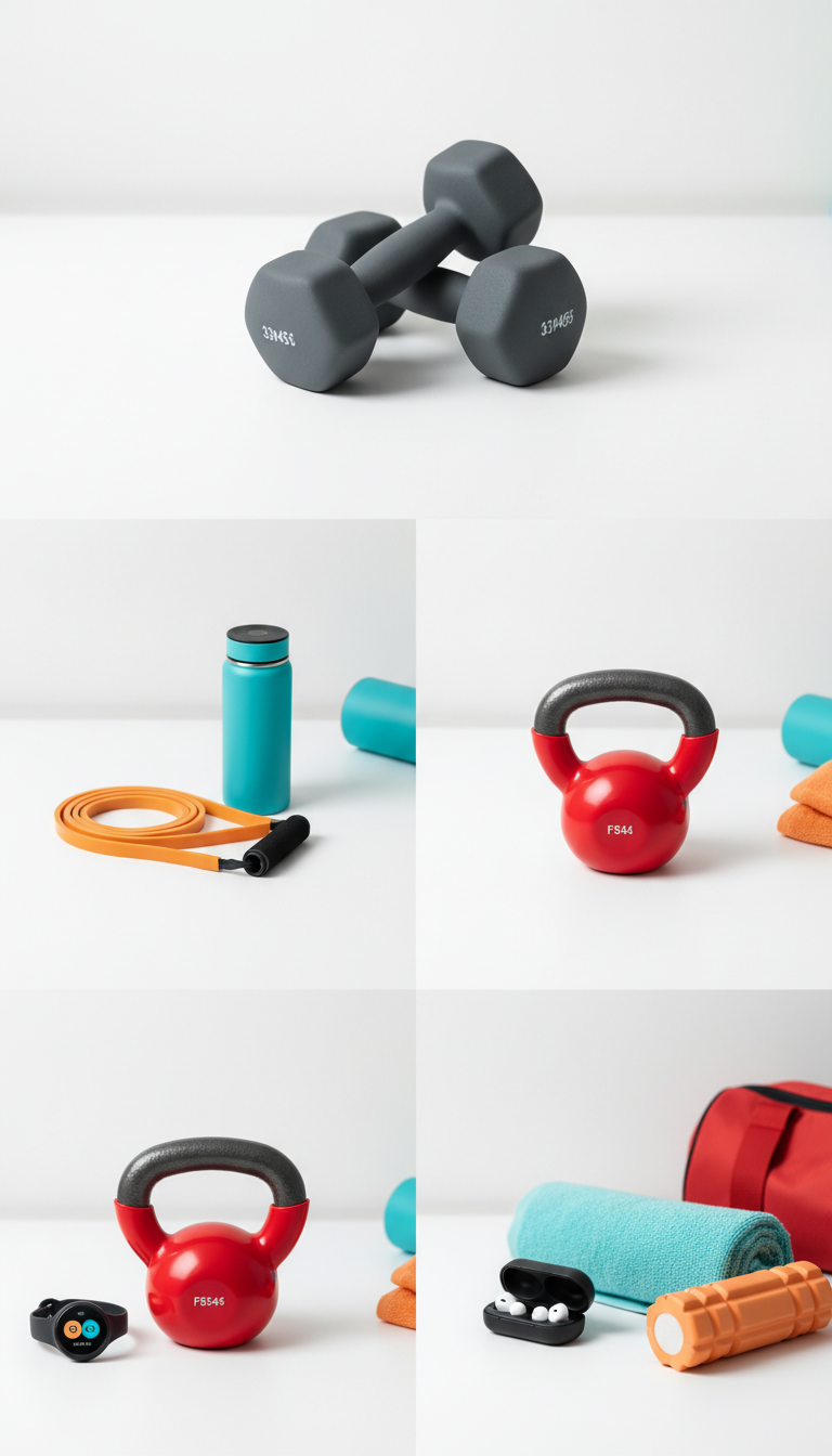 Compact Matte Dumbbells Pair