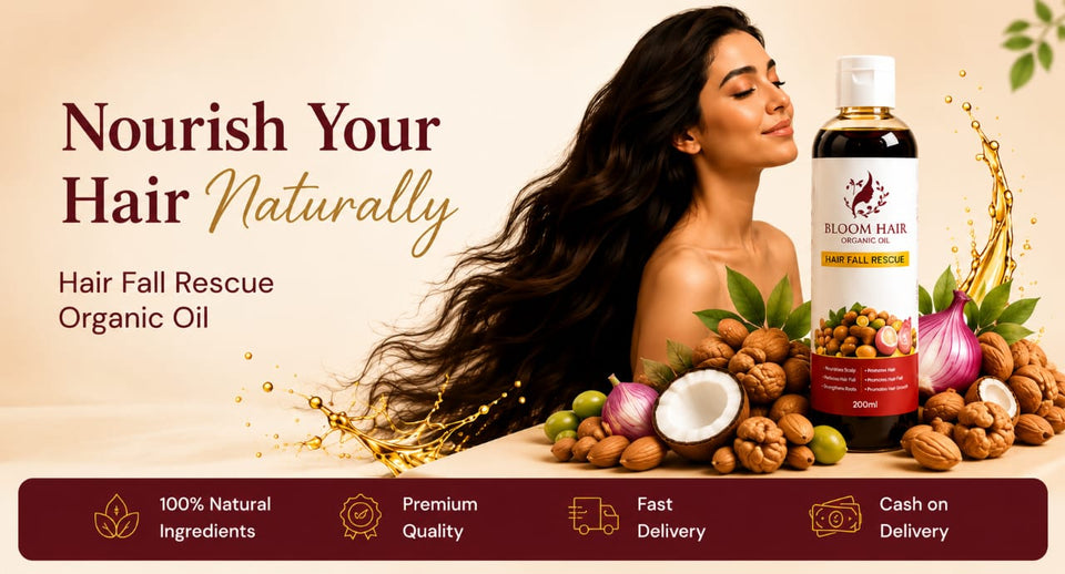 Bloom Hair Oil Banner